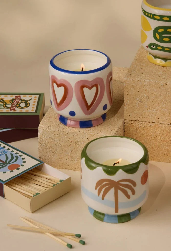 Bougie parfumée « Hearts » Adopo Paddywax - Vanille et bois de rose