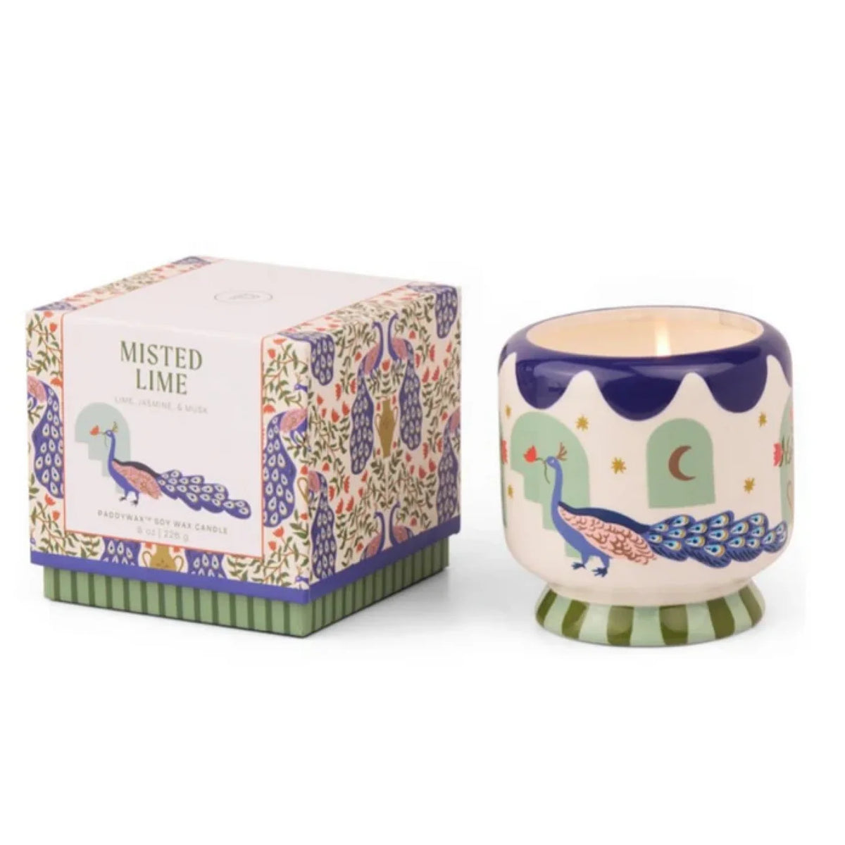 Bougie parfumée « Peacock » Adopo Paddywax - Citron vert