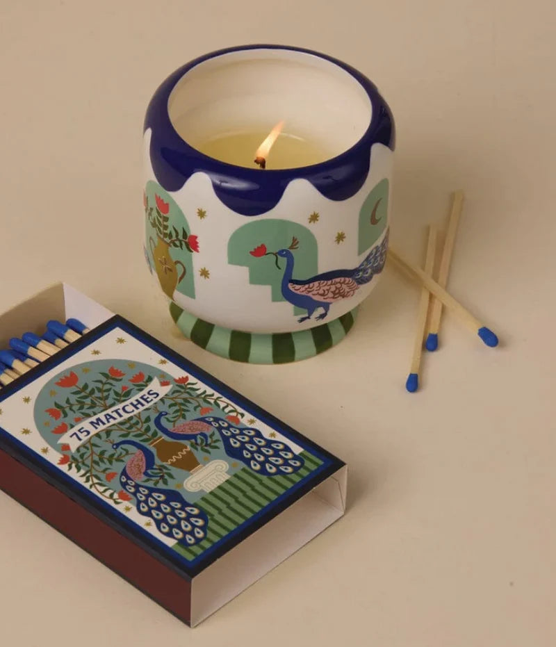 Bougie parfumée « Peacock » Adopo Paddywax - Citron vert