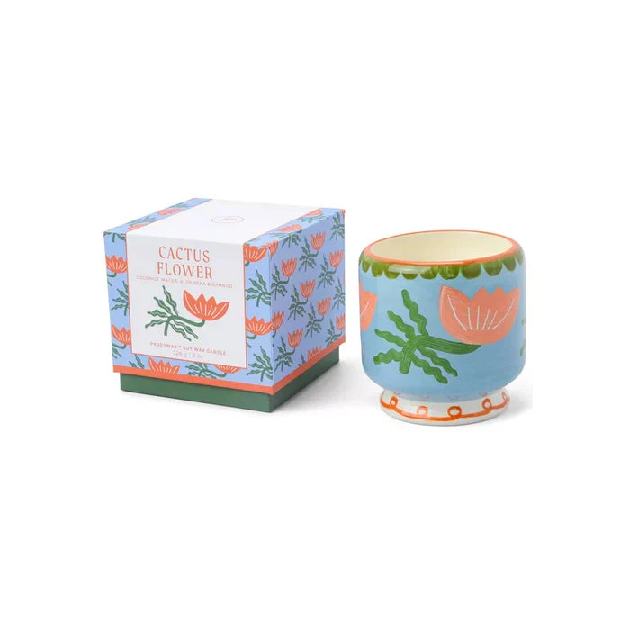 Bougie parfumée « Cactus Flower » Adopo Paddywax - Fleur de cactus