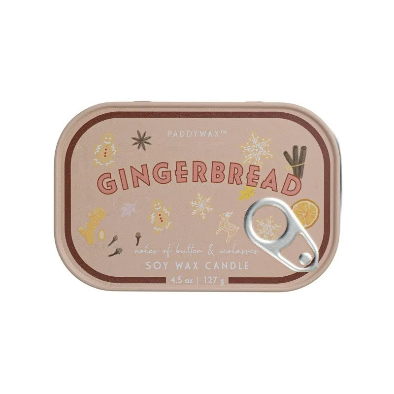 Bougie bistrot « Gingerbread » Paddywax - Pain d’épice - 125gr