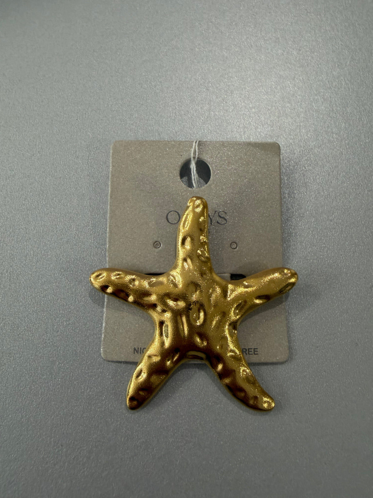 Broche étoile de mer « Ginki » - dorée