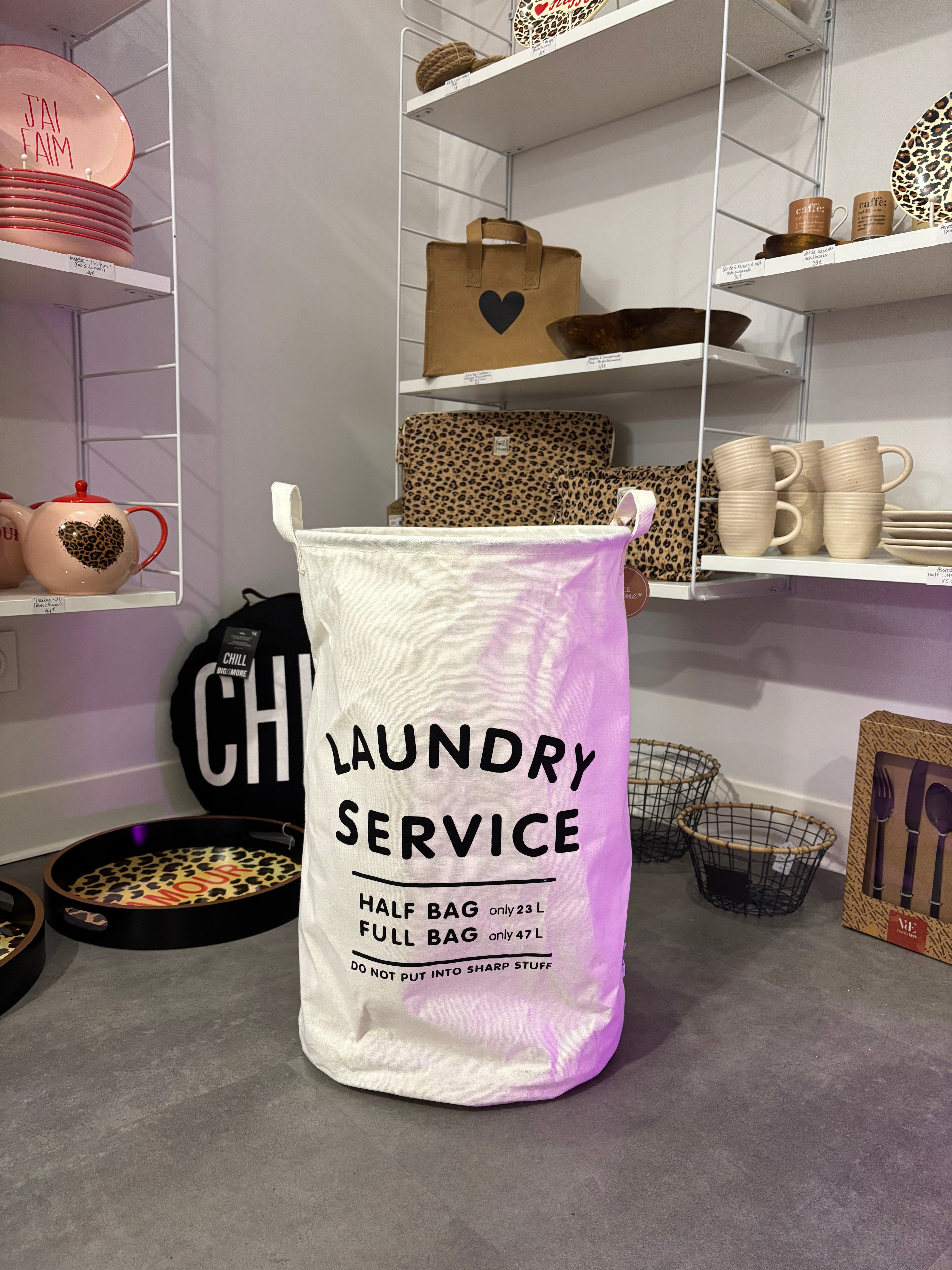Panier à linge « Laundry service »