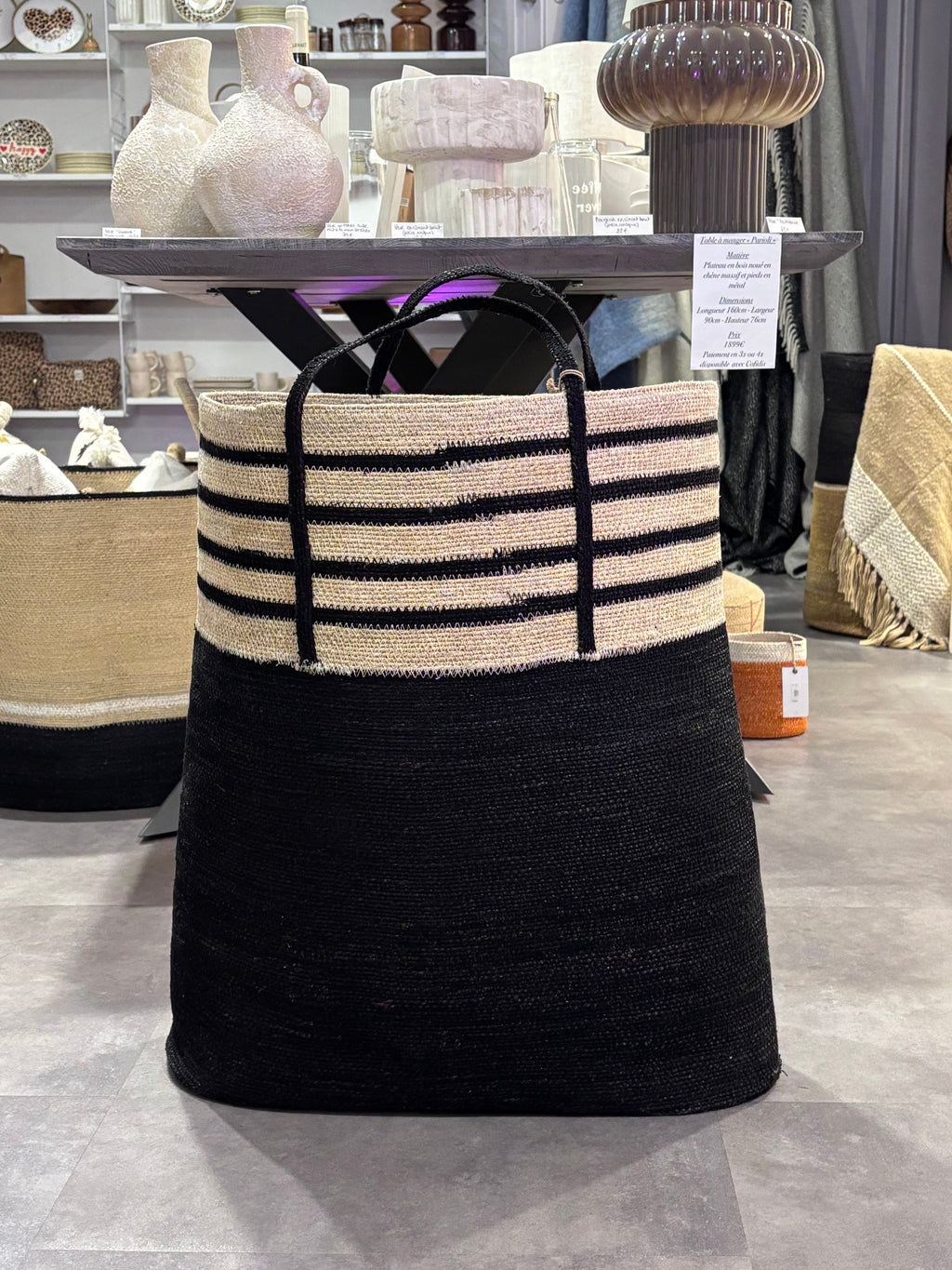 Panier BAOBAB « Beautifully black » - deux tailles disponibles