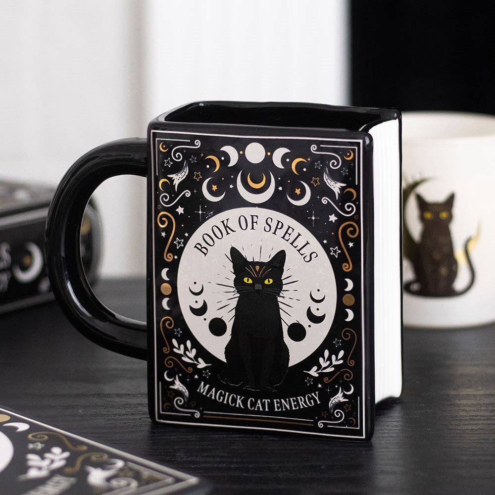 Mug book « Chat Noir Magick : Livre des Sorts »