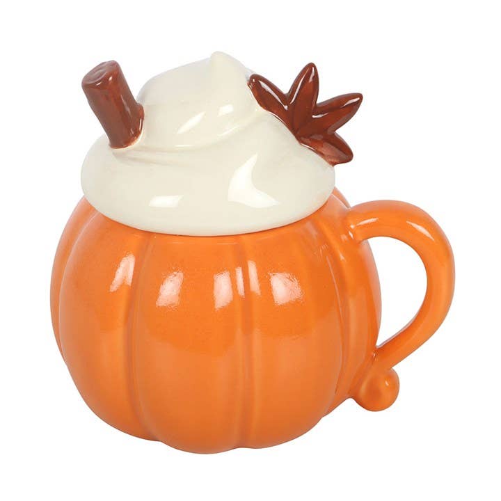Tasse d'automne « Citrouille » (avec couvercle)