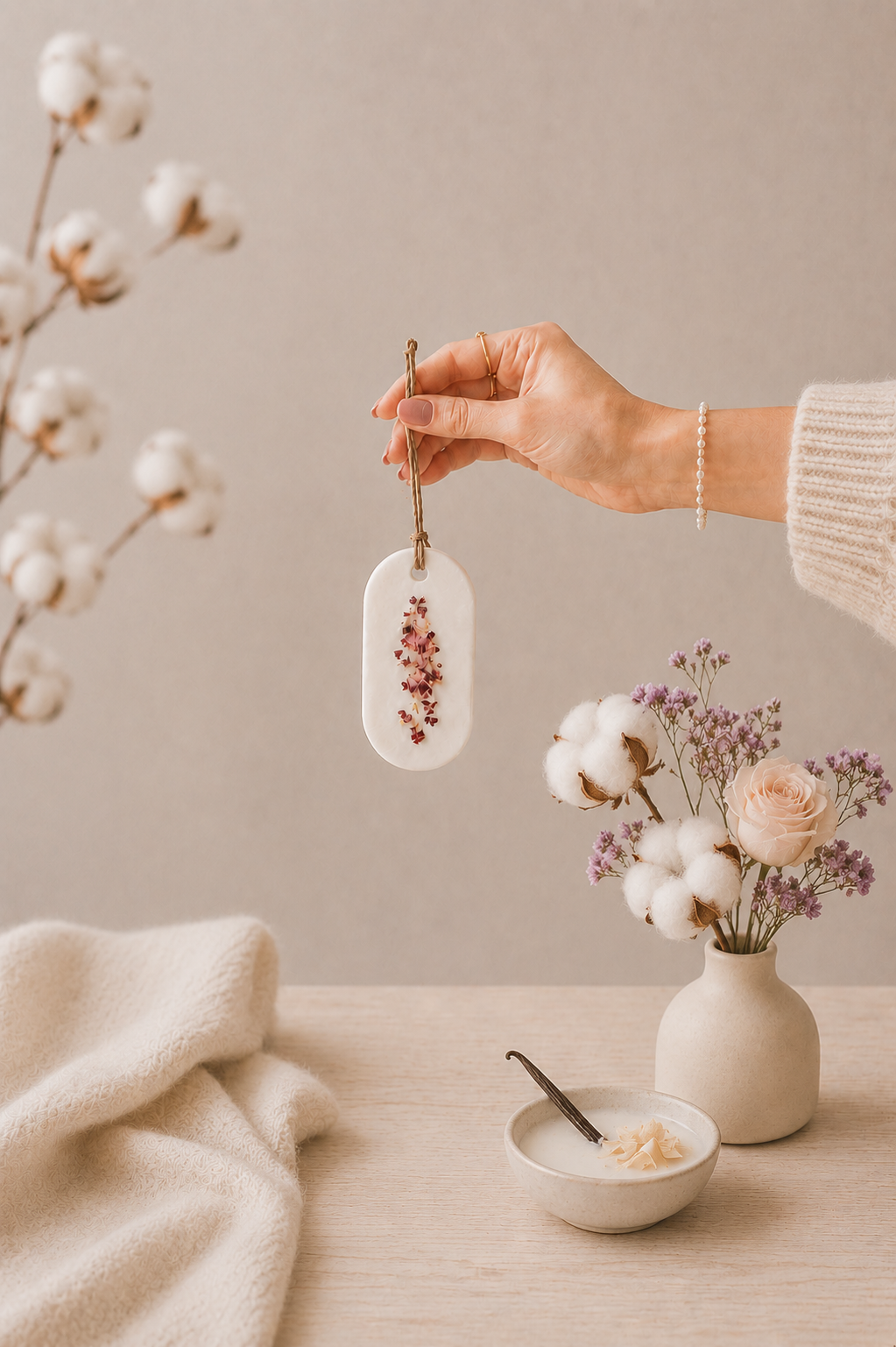 Tablette de cire parfumée - Fleur de coton