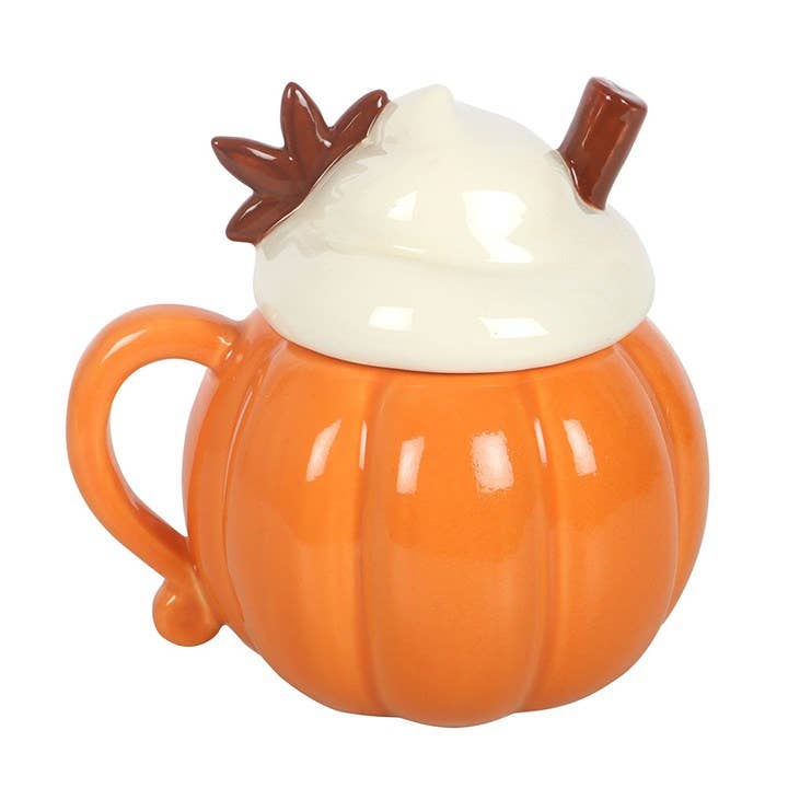 Tasse d'automne « Citrouille » (avec couvercle)